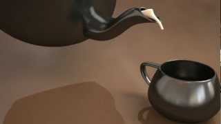 Teapot pour test [3Ds Max -  RealFlow - Vray]