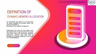 Dynamic Memory Allocation | C Language Tutorial malloc(), calloc(), free() and realloc()