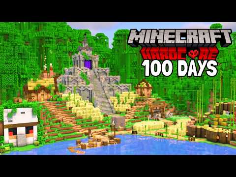 I Survived 100 Days in the Jungle in Hardcore Minecraft!