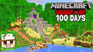 I Survived 100 Days in the Jungle in Hardcore Minecraft!