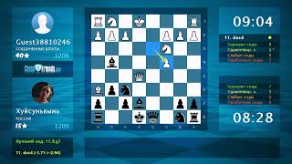 Chess Game Analysis: Guest38810246 - Хуйсуньвынь : 0-1 (By ChessFriends.com)
