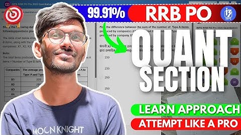 99.91% - Attempt RRB PO PRE Quant Like This 👍 But Learn from my Mistakes ✅️