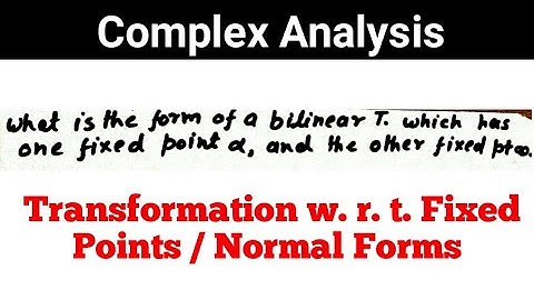 Mobius transformation solved problem Parabolic Transformation  Hyperbolic , Elliptic,  Loxodromic