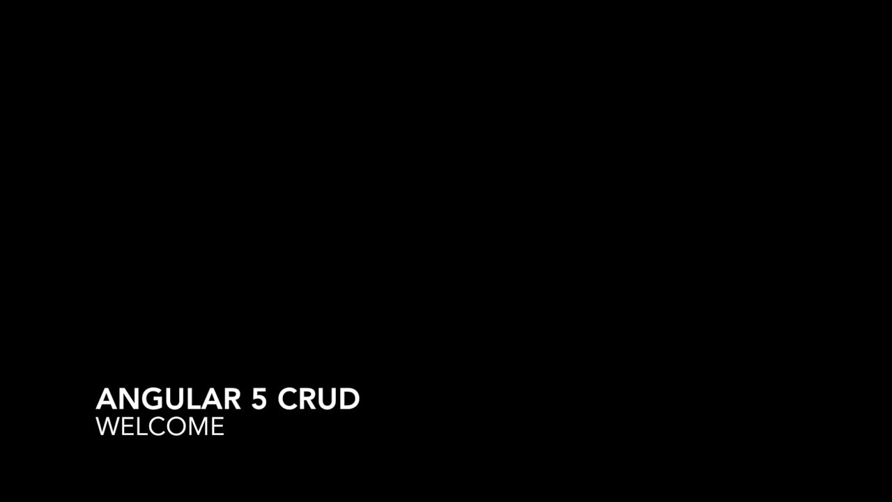 Workshop CRUD Angular 5 แบบมีแบบแผน - YouTube