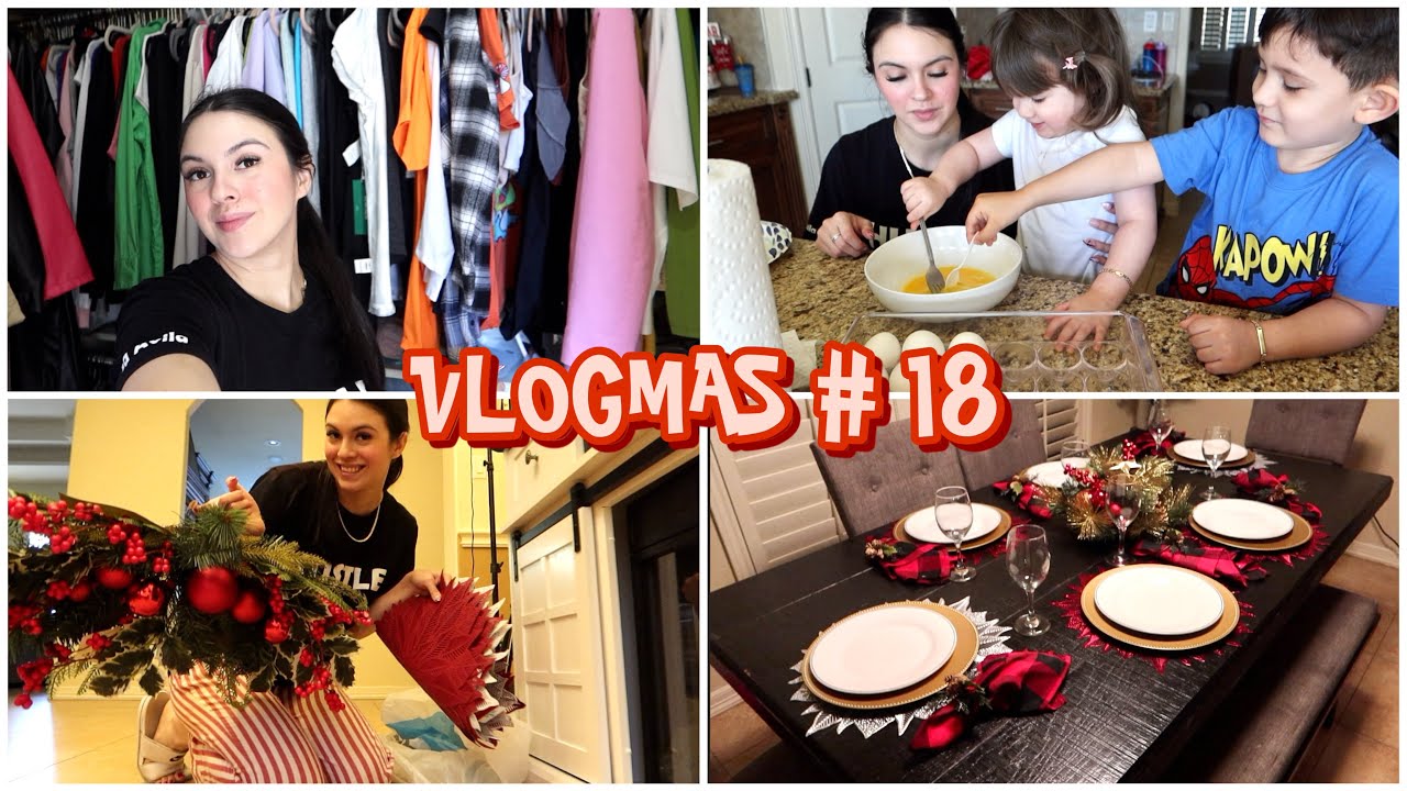 UN DOMINGO EN CASA ORGANIZANDO MI CLOSET  ⎪DECORAMOS EL COMEDOR DE NAVIDAD 🎄 VLOGMAS # 18