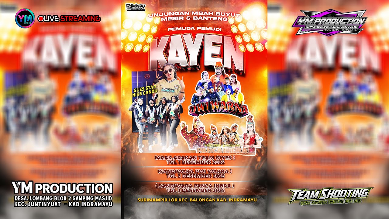 🔴 LIVE NGARAK  TEAM OIYES PEMUDA - PEMUDI KAYEN DESA. SUDIMAMPIR LOR - KEC. BALONGAN  01  DES  2025.