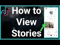 How to view your tiktok stories