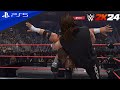 WWE 2K24 Triple H Vs Cactus Jack Street Fight WWF Title Match At Royal Rumble