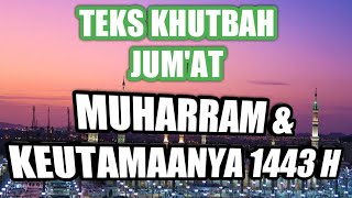 Friday Sermon: The month of Muharram and its virtues | download the text in the description Friday Sermon: The month of Muharram and its virtues | download the text in the description