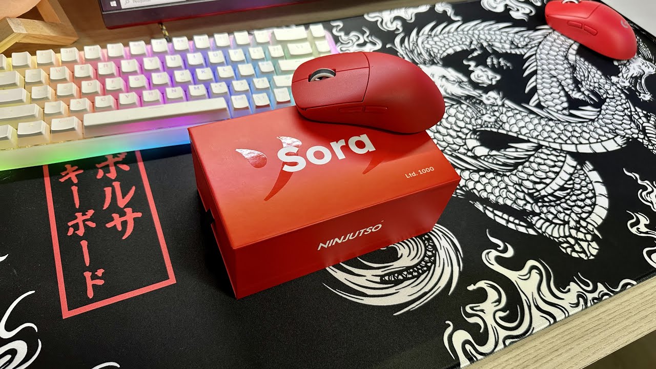 Unboxing Ninjutso Sora Red Edição Limitada, Um Mouse Perfeito Praticamente