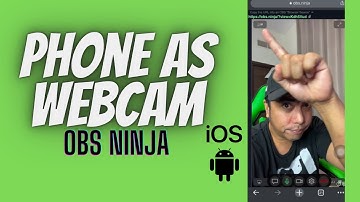 Mobile phone as Webcam for FREE using OBS Ninja, No additional device