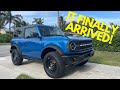 IT ARRIVED! 2022 Bronco 2 Door Black Diamond Velocity Blue 7 Speed Manual Owner Impressions [4K]