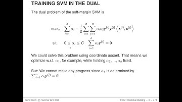 SL - 16 Linear SVM - 05 SVM Training