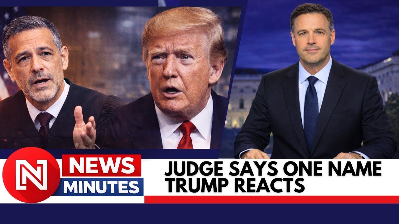 JUST NOW  Judge Says One Unexpected Name—Trump Reacts Instantly
