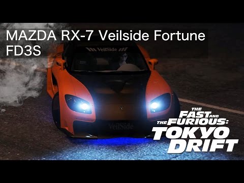 GTA5 MOD マツダ RX-7 Veilside Fortune(Tokyo Drift)でドリフトしてみた