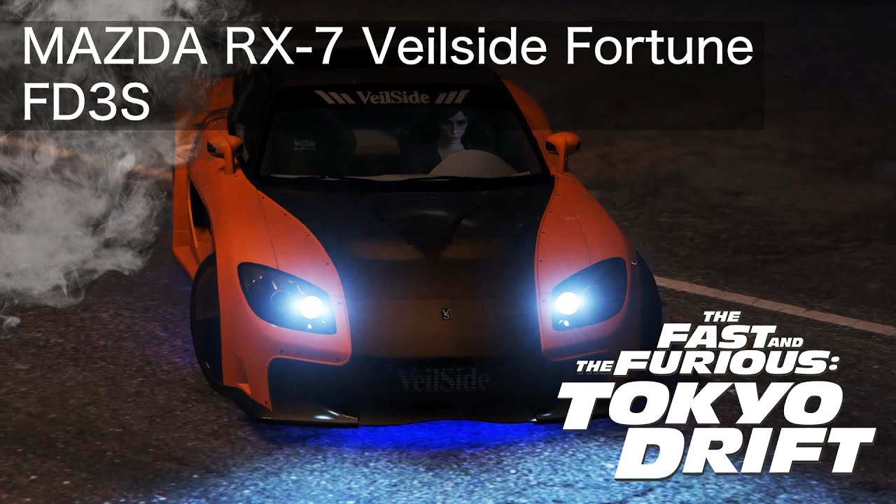Gta5 Mod マツダ Rx 7 Veilside Fortune Tokyo Drift でドリフトしてみた Youtube