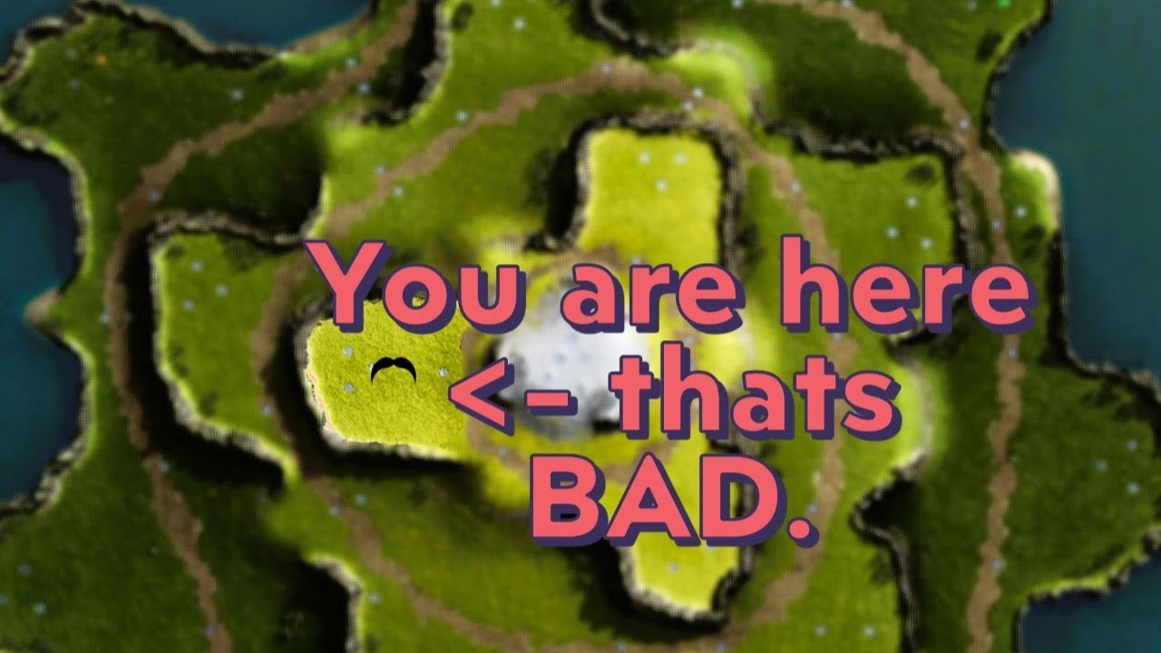 Escaping from the top of the mountain - 16 player FFA