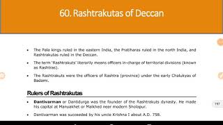 Ancient history.. Chapter 60.. Rashtrakutas of Deccan..