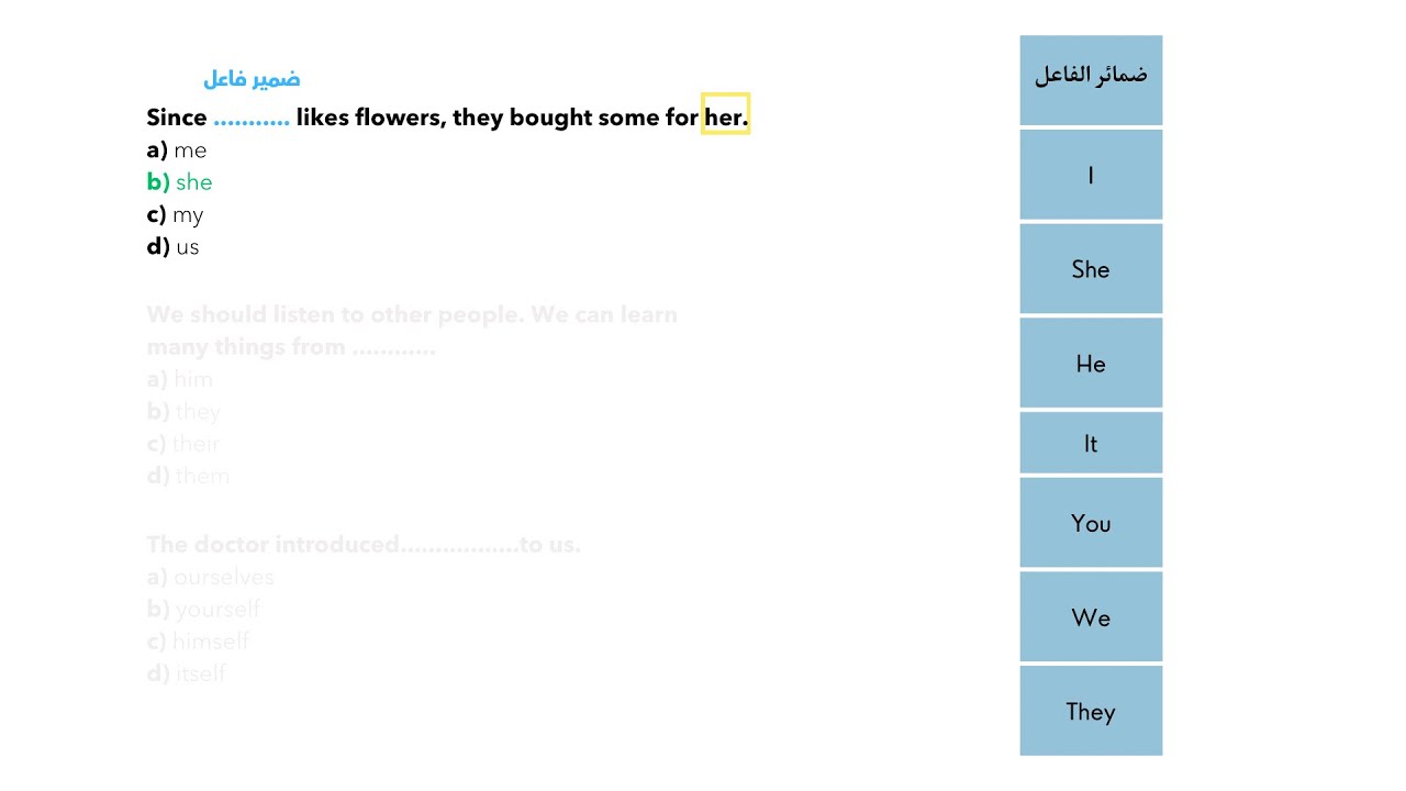 كيف نحل اسئلة الضمائر | دورة قواعد اختبار ستيب STEP مع الأمثلة والتكنيكات