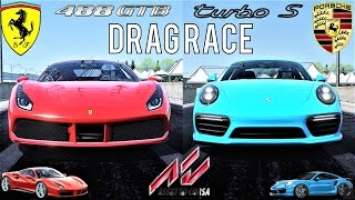 Game: assetto corsa car: ferrari 488 gtb + porsche 911 turbo s track:
2000m drag driver: scott van breda sim rig: ►thrustmaster t300rs
►th8a shifter ►g27 ped...