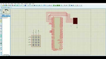lab 5 - Key Pad simulation   Proteus 8 Professional   Schematic Capture