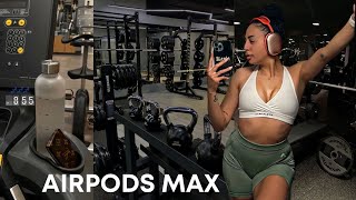 APPLE AIRPODS MAX UNBOXING FIRST IMPRESSION REVIEW + ARE THEY GOOD FOR WORKING OUT?