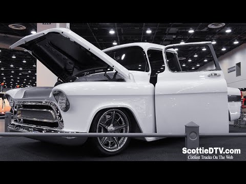 1957 #Chevrolet  Cameo Custom Pickup Truck By Jason Graham Hot Rods At 2024 Detroit Autorama