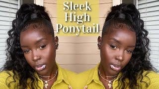 Easy Sleek High Ponytail | NO GLUE OR THREAD! screenshot 4