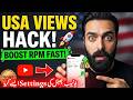YouTube Channel Settings for USA Audience | Boost RPM &amp; Views FAST