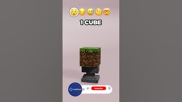 EPIC Grass Block Drop 🌱💥 | Insane Minecraft Physics Simulation #minecraft#asmr #shortsfeed