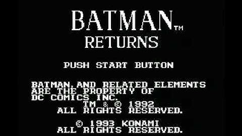 Batman Returns (NES) Music - Bad Ending