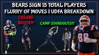 Bears Sign 15 Total Players || Sleeper WR and Full Breakdown