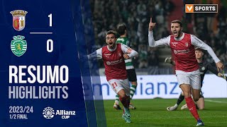 Resumo: Braga 1-0 Sporting (Taça da Liga 23/24 - Meias-Finais) image