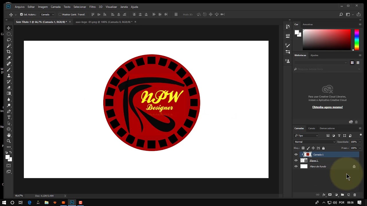 Inserir Um Logo Num Circulo YouTube