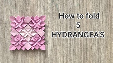 How To Fold 5 HYDRANGEA