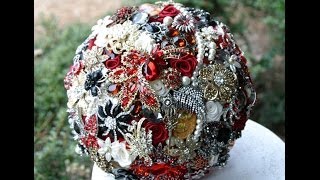 Свадебные брошь-букеты Свадебные брошь-букеты