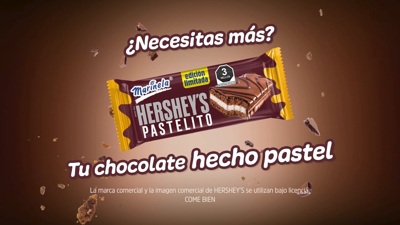Marinela Mexico — Marinela Hershey's Pastelito - Tu chocolate hecho pastel (YouTube video ad)