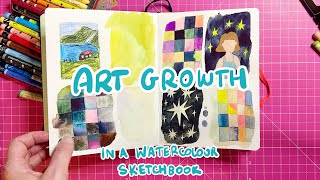 Art Growth in a Watercolour Sketchbook  Letting go of Perfection