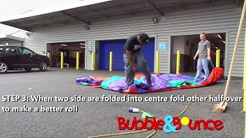How to pack away bouncy castle tutorial STEP 1-7