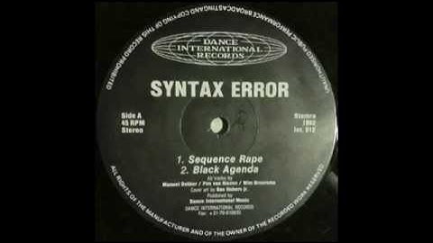Syntax error-Black agenda