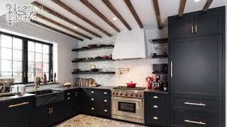 65 nice Comfortable and Luxurious Black and White Kitchen Design Ideas, elegant design