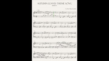 Thumbnail of BabyTV - Autumn Leaves Theme Song  Sheet Music