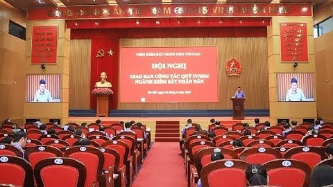 Hội nghị giao ban công tác Quý IV/2024 ngành Kiểm sát nhân dân
