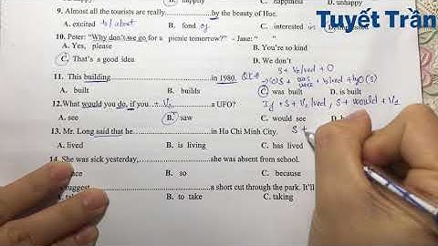 Đề Anh 1 |Giải đề thi tuyển sinh vào 10 môn Tiếng Anh