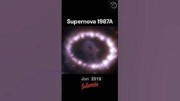 Hubble Captures the Brightening Ring of Supernova 1987A #universe #astronomy #space