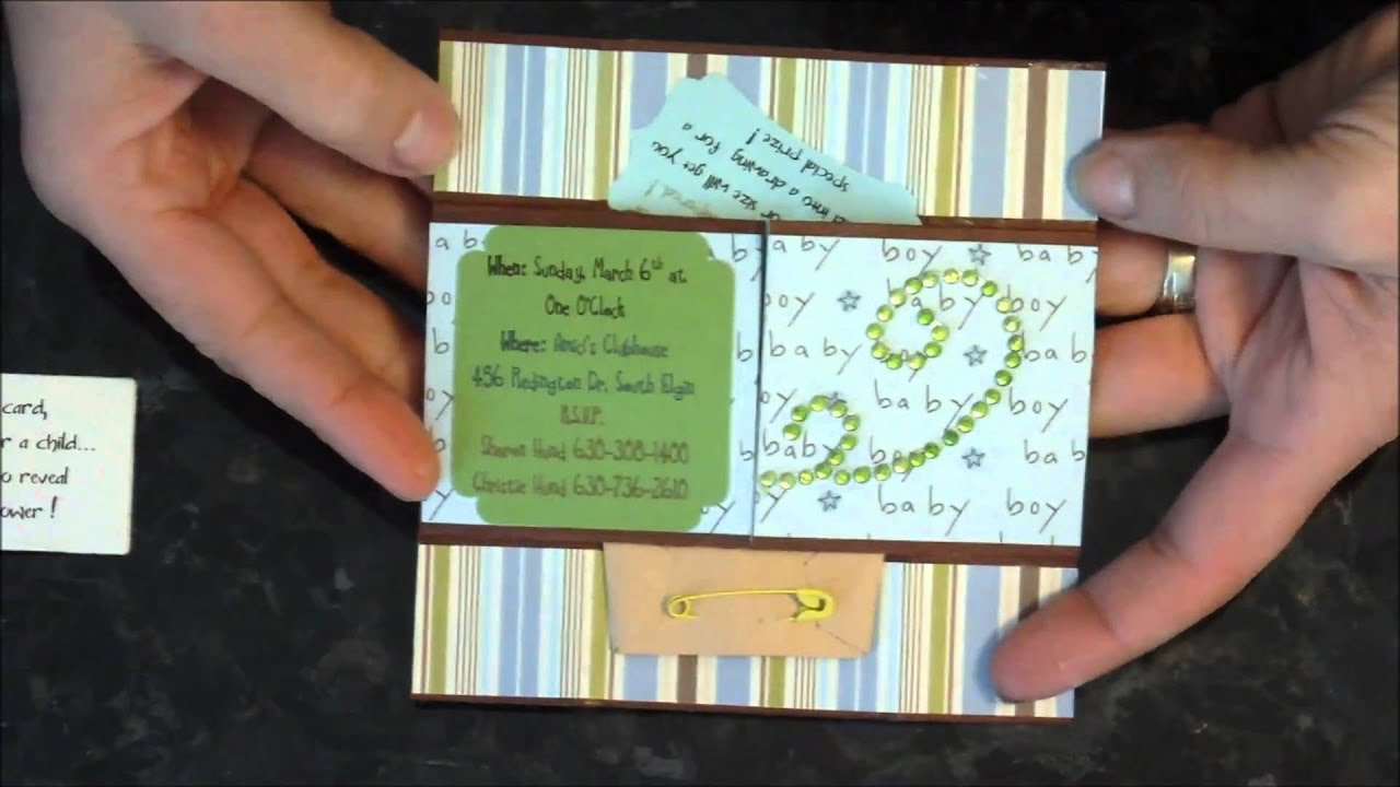 Never Ending Baby Shower Card Youtube Never Ending Baby Shower Card Youtube
