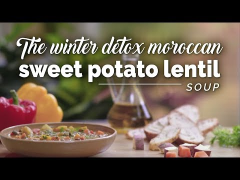 Winter Detox Moroccan Sweet Potato Lentil Soup | Benefits | Ingredients | Yogic Organic Living