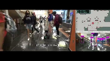 DRL-VO control policy: hardware demonstrations in an indoor environment with high crowd density​