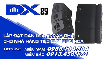 Loa array QHA - Loa sân khấu cho Nhà hàng tiệc cưới cao cấp- LH 0913.456.172