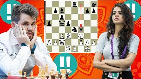 Abnormal chess game 48 By Magnus Carlsen vs Tania Sachdev
